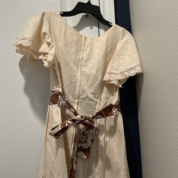 Mr “B” of California vintage tan brown 60’s lace boho dress - Picture 6 of 6